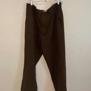 Victorio Cuture Brown Stain Defender with cuffs slacks, size 38/32